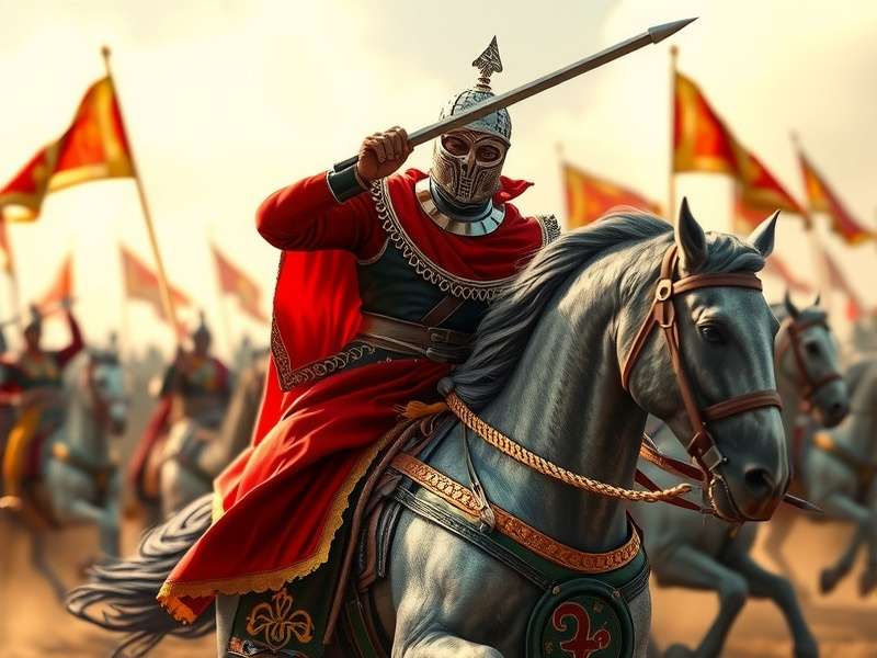 Rajput King Sovereign Warrior battle scene